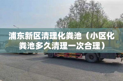 浦东新区清理化粪池（小区化粪池多久清理一次合理）
