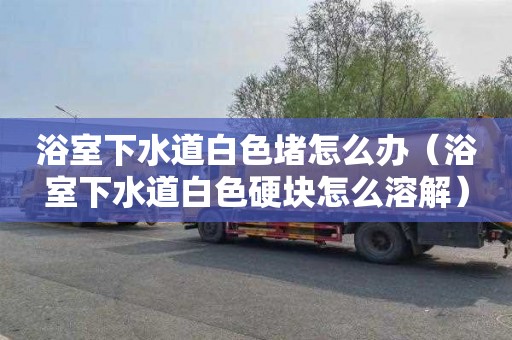 浴室下水道白色堵怎么办（浴室下水道白色硬块怎么溶解）