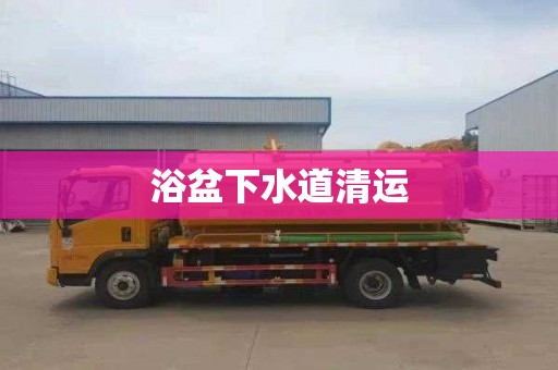 浴盆下水道清运