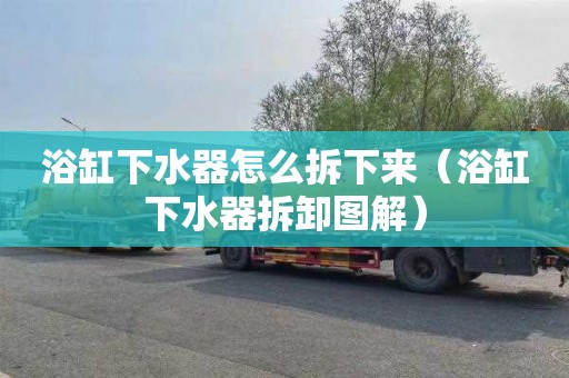 浴缸下水器怎么拆下来（浴缸下水器拆卸图解）