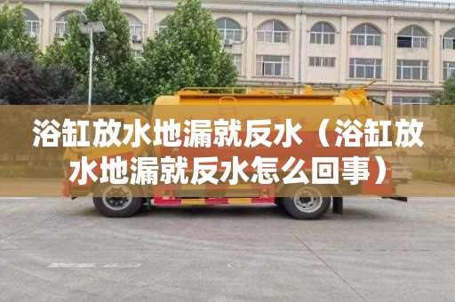 浴缸放水地漏就反水（浴缸放水地漏就反水怎么回事）