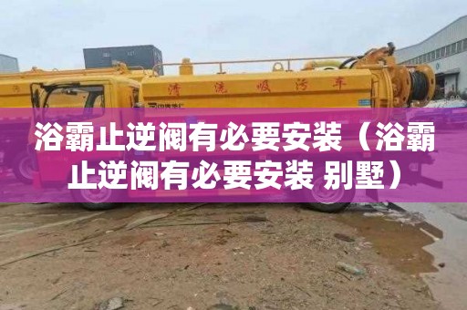 浴霸止逆阀有必要安装（浴霸止逆阀有必要安装 别墅）