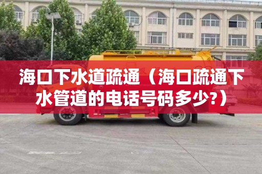 海口下水道疏通（海口疏通下水管道的电话号码多少?）