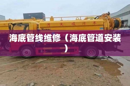 海底管线维修（海底管道安装）