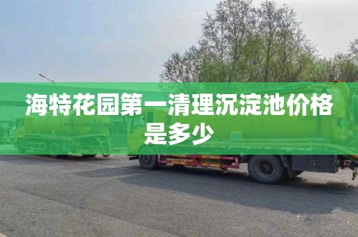 海特花园第一清理沉淀池价格是多少