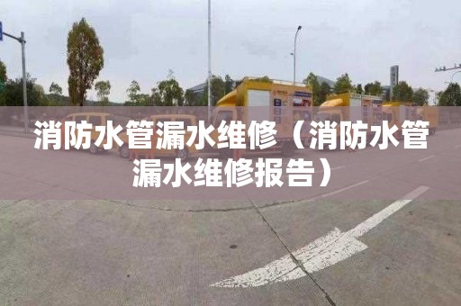 消防水管漏水维修（消防水管漏水维修报告）