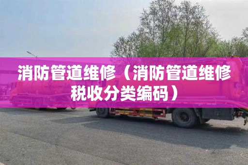 消防管道维修（消防管道维修税收分类编码）