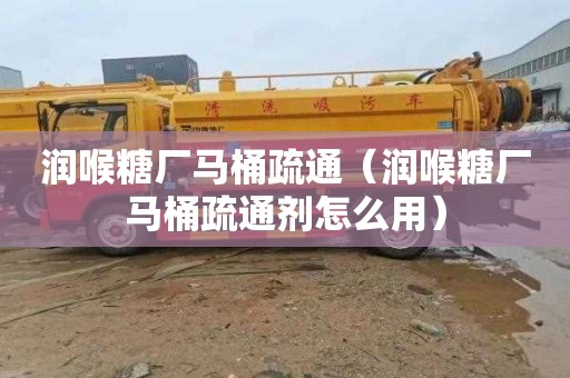 润喉糖厂马桶疏通（润喉糖厂马桶疏通剂怎么用）