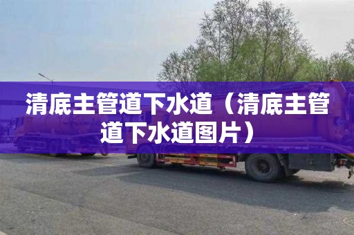 清底主管道下水道（清底主管道下水道图片）