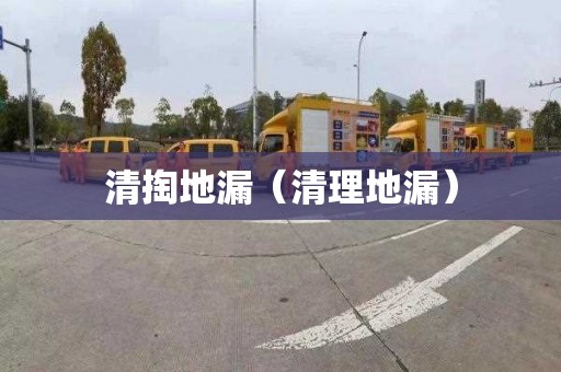 清掏地漏（清理地漏）