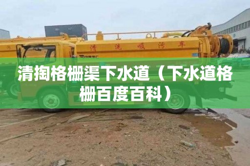 清掏格栅渠下水道（下水道格栅百度百科）