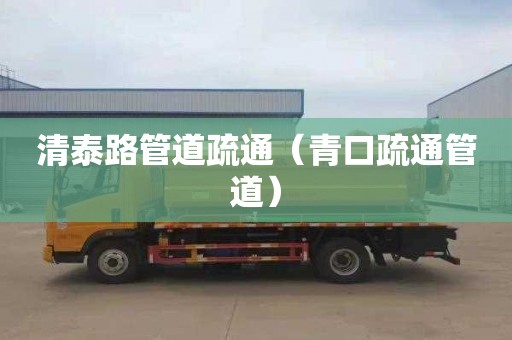 清泰路管道疏通（青口疏通管道）