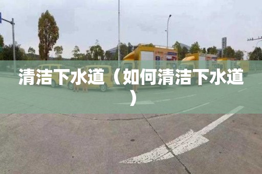 清洁下水道（如何清洁下水道）