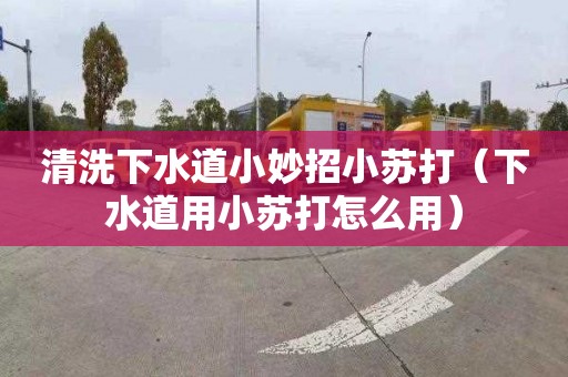 清洗下水道小妙招小苏打（下水道用小苏打怎么用）