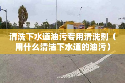 清洗下水道油污专用清洗剂（用什么清洁下水道的油污）