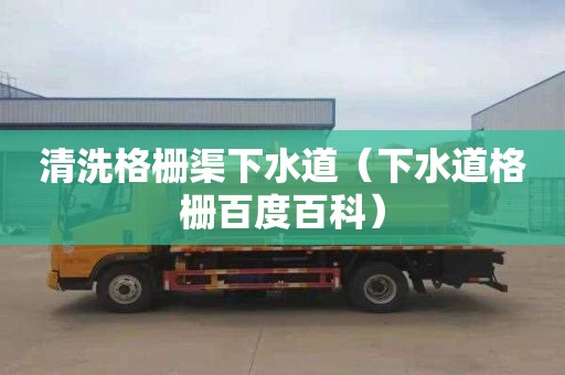 清洗格栅渠下水道（下水道格栅百度百科）