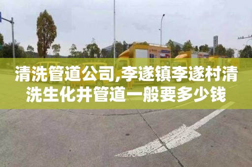 清洗管道公司,李遂镇李遂村清洗生化井管道一般要多少钱