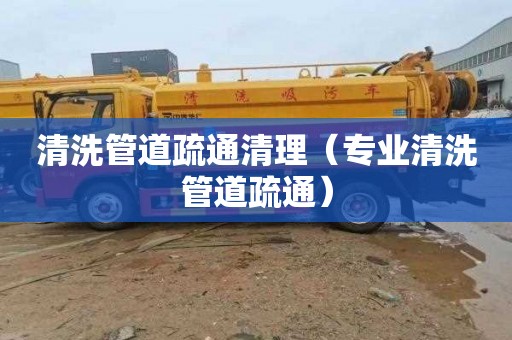 清洗管道疏通清理（专业清洗管道疏通）