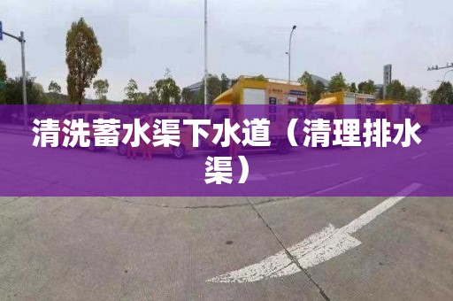 清洗蓄水渠下水道（清理排水渠）