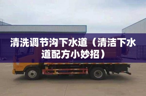 清洗调节沟下水道（清洁下水道配方小妙招）