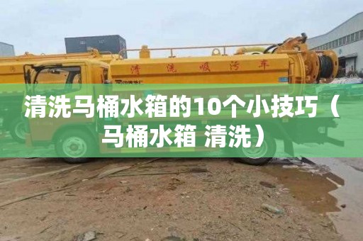 清洗马桶水箱的10个小技巧（马桶水箱 清洗）