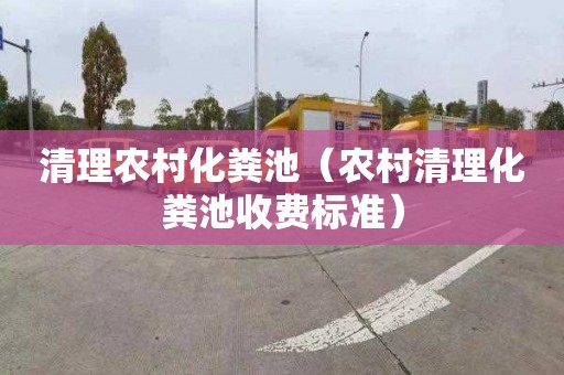 清理农村化粪池（农村清理化粪池收费标准）