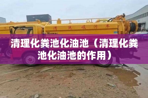 清理化粪池化油池（清理化粪池化油池的作用）