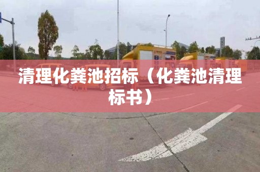 清理化粪池招标（化粪池清理标书）