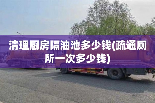 清理厨房隔油池多少钱(疏通厕所一次多少钱)