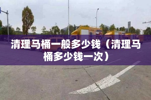 清理马桶一般多少钱（清理马桶多少钱一次）