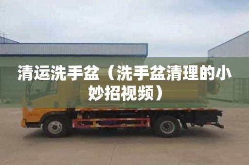 清运洗手盆（洗手盆清理的小妙招视频）