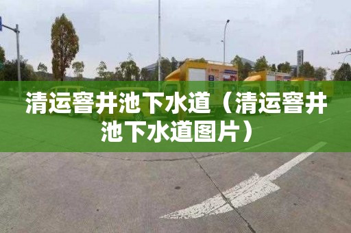 清运窨井池下水道（清运窨井池下水道图片）