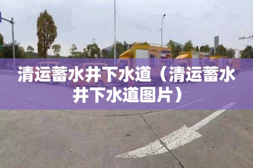 清运蓄水井下水道（清运蓄水井下水道图片）