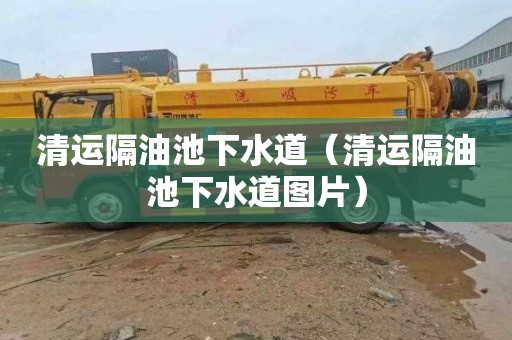 清运隔油池下水道（清运隔油池下水道图片）