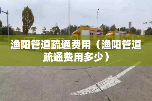 渔阳管道疏通费用（渔阳管道疏通费用多少）