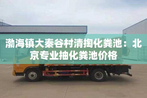渤海镇大秦谷村清掏化粪池：北京专业抽化粪池价格