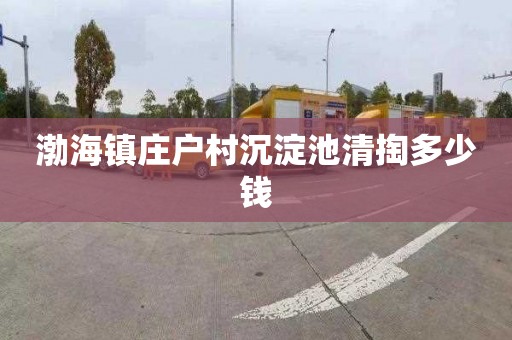 渤海镇庄户村沉淀池清掏多少钱