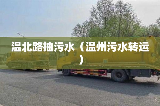 温北路抽污水（温州污水转运）