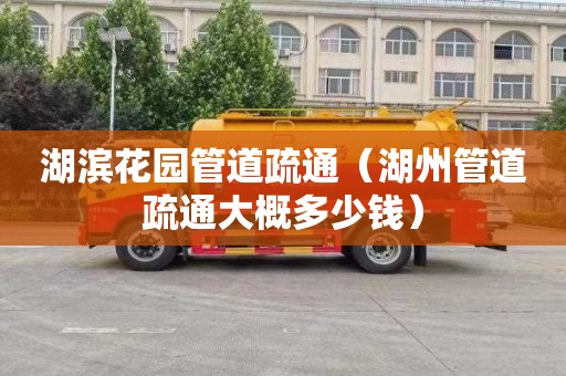 湖滨花园管道疏通（湖州管道疏通大概多少钱）