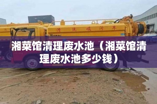 湘菜馆清理废水池（湘菜馆清理废水池多少钱）