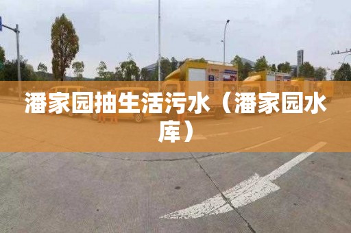 潘家园抽生活污水（潘家园水库）
