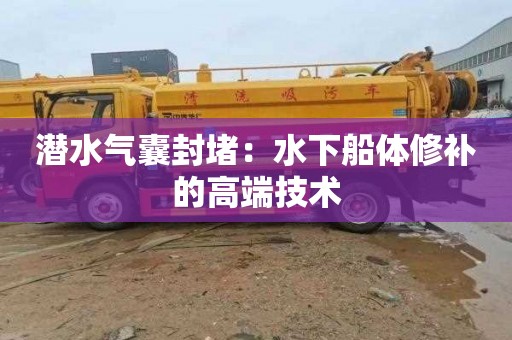 潜水气囊封堵：水下船体修补的高端技术