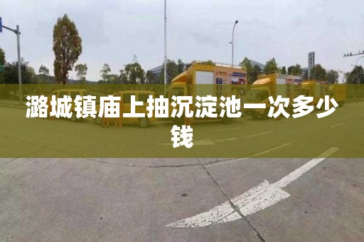 潞城镇庙上抽沉淀池一次多少钱