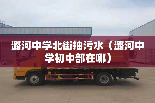 潞河中学北街抽污水（潞河中学初中部在哪）