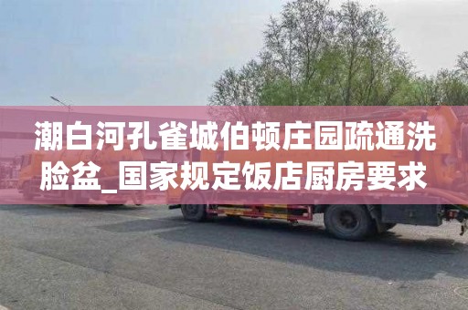 潮白河孔雀城伯顿庄园疏通洗脸盆_国家规定饭店厨房要求