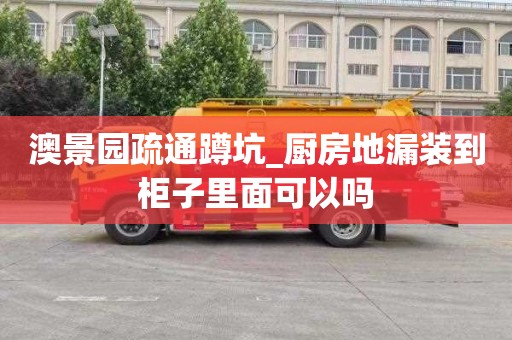 澳景园疏通蹲坑_厨房地漏装到柜子里面可以吗