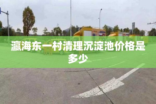 瀛海东一村清理沉淀池价格是多少