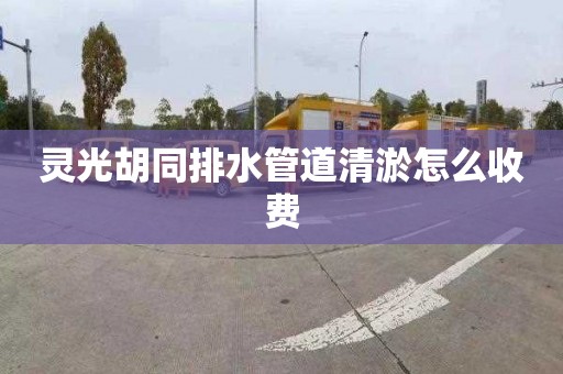 灵光胡同排水管道清淤怎么收费