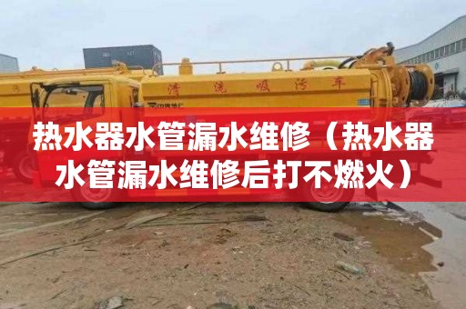 热水器水管漏水维修（热水器水管漏水维修后打不燃火）