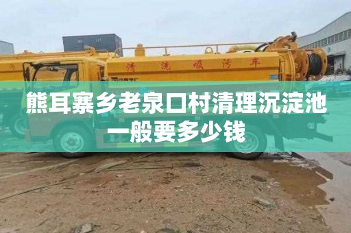 熊耳寨乡老泉口村清理沉淀池一般要多少钱